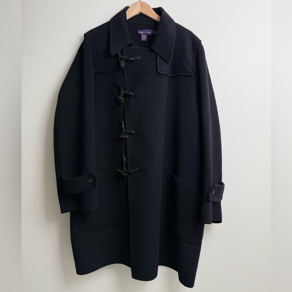 Ralph Lauren Purple Label Angora Rabbit-Hair Toggle Coat – Made in Italy (L)